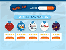 Tablet Screenshot of gamblingden.com